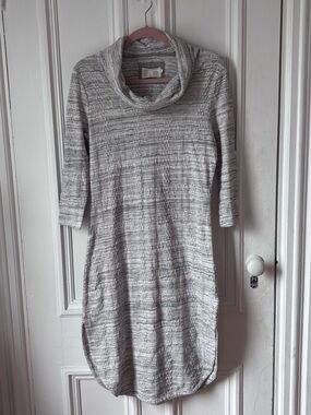 Women’s Anthropologie Saturday Sunday Cowl Neck Sweater Midi Dress Medium